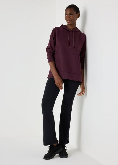 Souluxe Burgundy Longline Hoodie