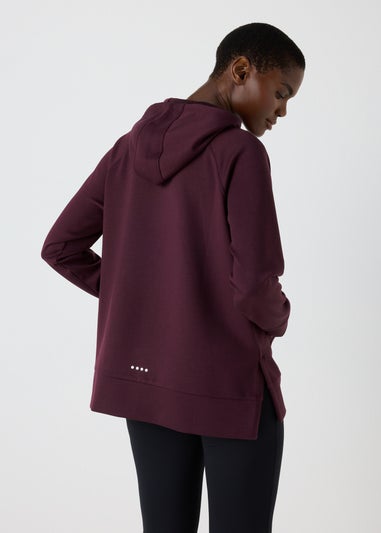 Souluxe Burgundy Longline Hoodie