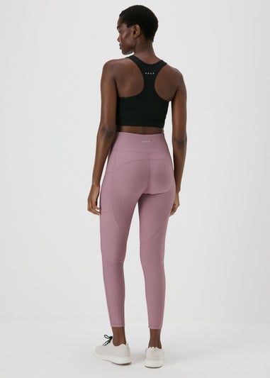 Souluxe Lilac Ribbed Sports Leggings