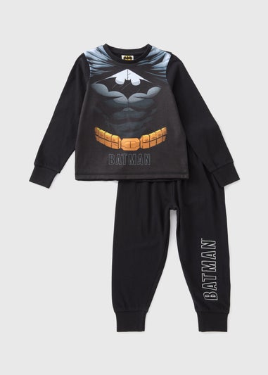 DC Comics Kids Black Batman Top & Bottoms Pyjama Set (1-7yrs)