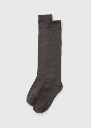 2 Pack Grey Knee High Socks