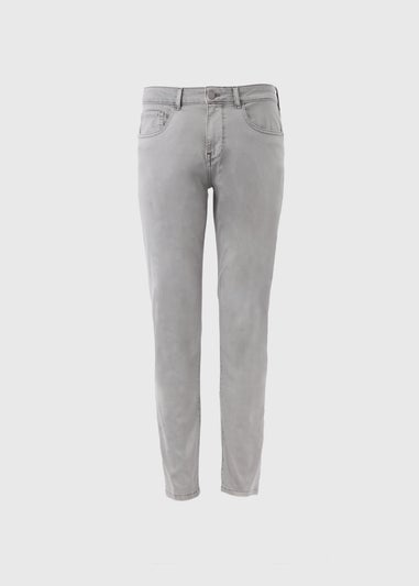 Grey Dyed Straight Fit Jeans