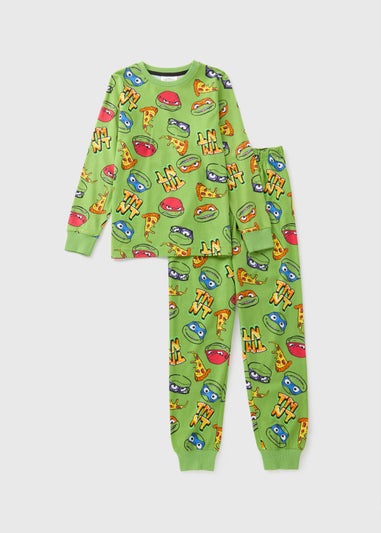 Ninja Turtles Boys Green Pyjama Set (4-12yrs)