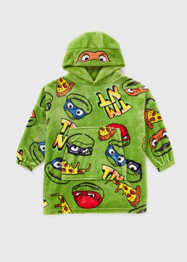 Ninja Turtles Boys Green Snuggle Hoodie (7-15yrs)