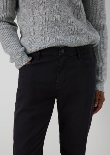 Navy Dyed Straight Fit Jeans