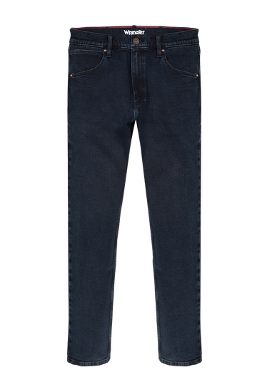 Wrangler Blue Black Straight Fit Jeans