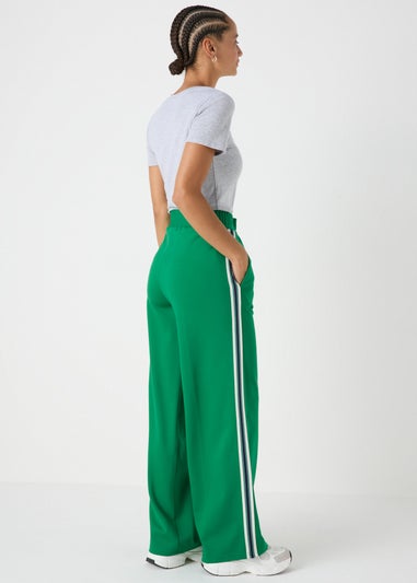 Green Straight Leg Trousers