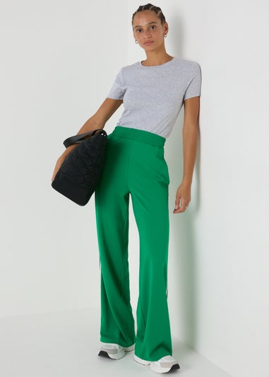 Green Straight Leg Trousers