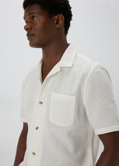 Ecru Textured Cloth Shirt