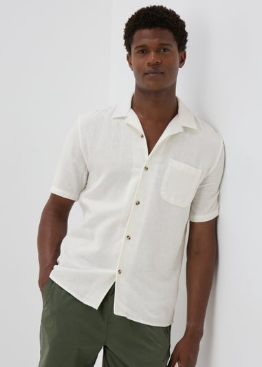 Ecru Textured Cloth Shirt