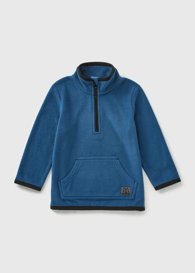 Boys Blue 1/2 Zip Fleece Jumper (1-7yrs)