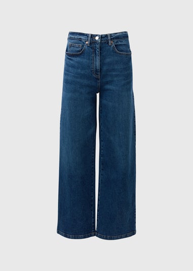 Papaya Petite Indigo Wide Leg Jeans