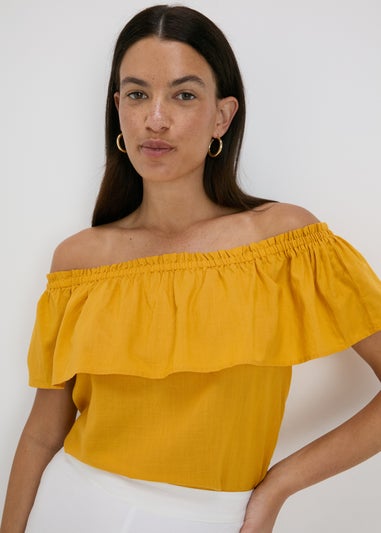 Yellow Bardot Blouse