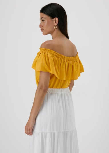 Yellow Bardot Blouse