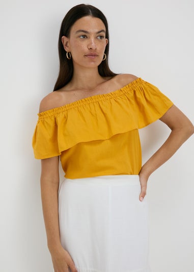 Yellow Bardot Blouse