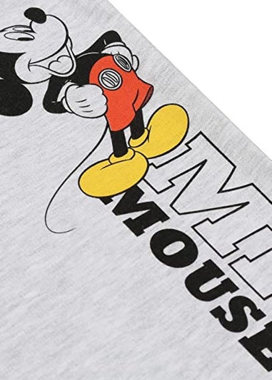 Disney Light Grey Hello Marl Mickey Mouse Jogging Bottoms