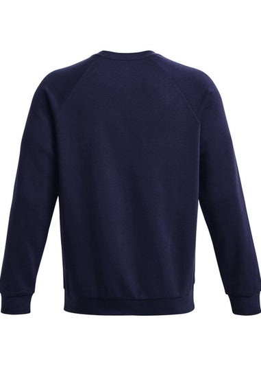 Under Armour Navy Rival Fleece Crew Neck Sweatshirt