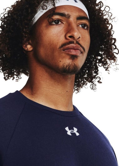 Under Armour Navy Rival Fleece Crew Neck Sweatshirt