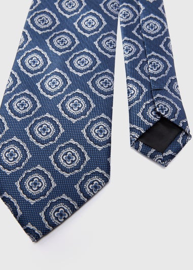 Taylor & Wright Blue Geometric Tie