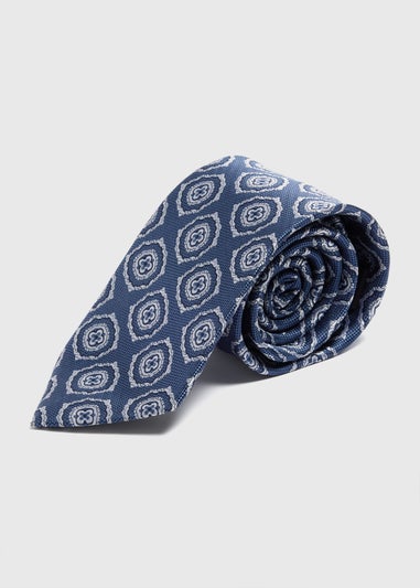 Taylor & Wright Blue Geometric Tie