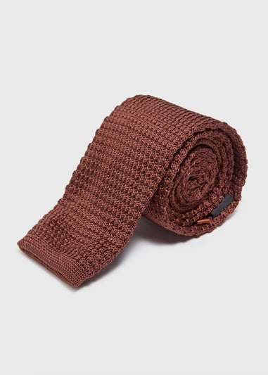 Taylor & Wright Rust Knitted Tie