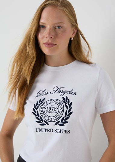 White Los Angeles Graphic T-Shirt