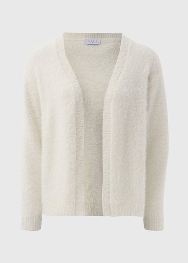 Cream Fluffy Cardigan