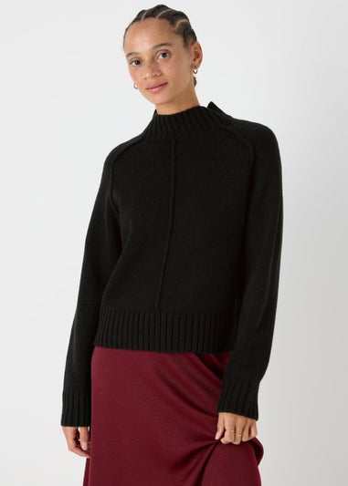 Black Seam Front Jumper