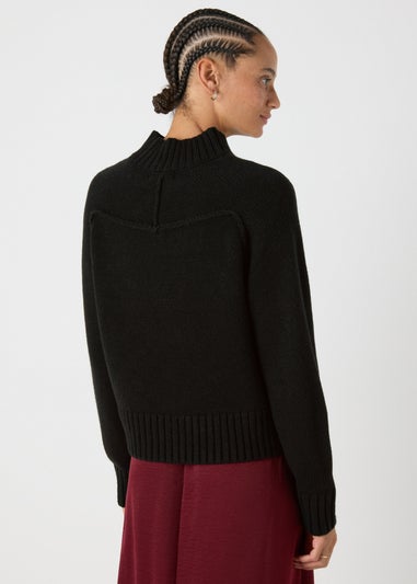 Black Seam Front Jumper