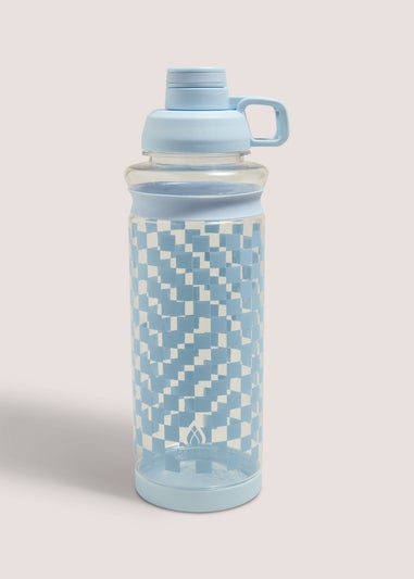 Blue X-Large Checked Bottle