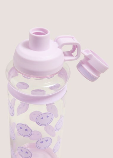 Purple X-Large Smiley Face Bottle