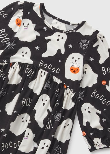 Girls Black Ghost Dress (1-7yrs)