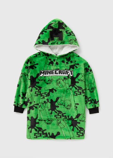 Minecraft Boys Green Snuggle Hoodie (7-15yrs)