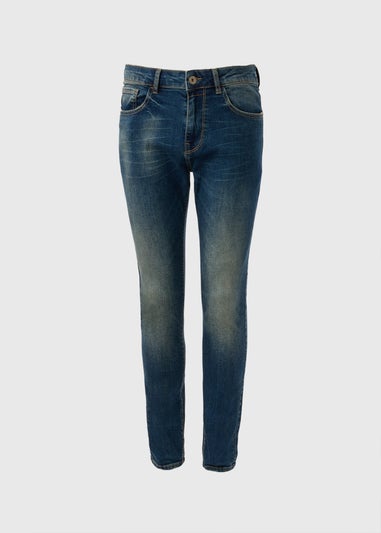 Vintage Blue Skinny Fit Jeans