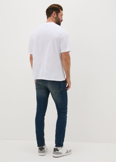 Vintage Blue Skinny Fit Jeans