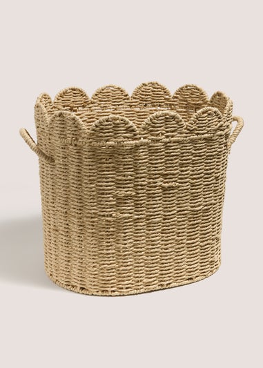 Oval Scallop Edge Basket