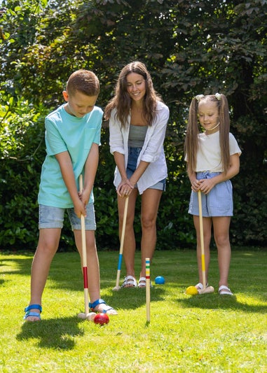 Toyrific White Wood Grasshopper Games Croquet