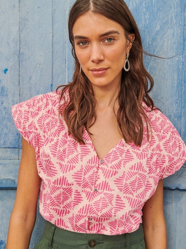 Ärmellose Bluse Rae aus Bio-Baumwolle