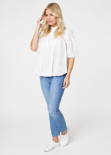 Izabel London Broderie Anglaise Blouse
