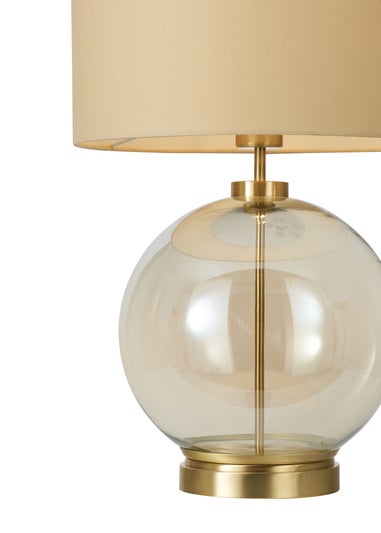 BHS Metro Table Lamp Brass & Champagne (57cm x 36.5cm)