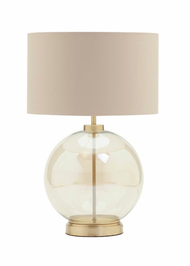BHS Metro Table Lamp Brass & Champagne (57cm x 36.5cm)