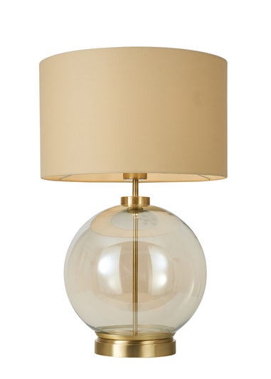 BHS Metro Table Lamp Brass & Champagne (57cm x 36.5cm)