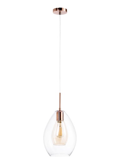 BHS Carmella Pendant Copper (Adjustable 51-103cm x 25cm)