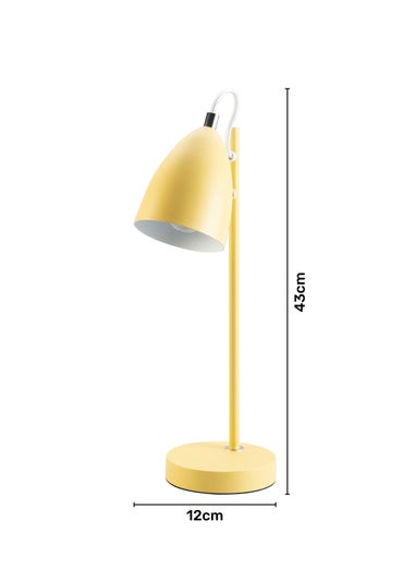 BHS Sian Task Lamp Ochre (43cm x 12cm)