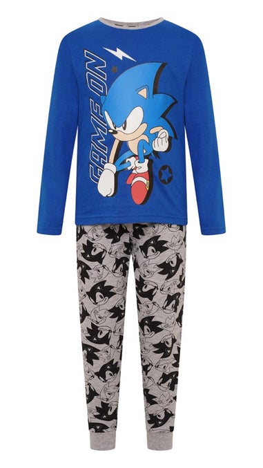 Sonic The Hedgehog Boys Blue Pyjama Set (8-12 yrs)