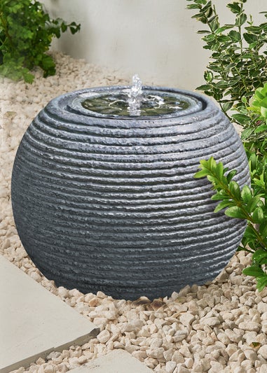 Premier Decorations Slate Solar Ball Water Feature