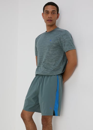 Souluxe Teal Panel Shorts