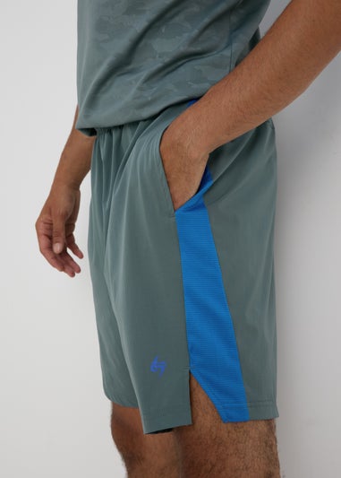 Souluxe Teal Panel Shorts