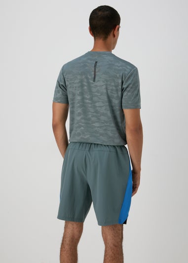 Souluxe Teal Panel Shorts