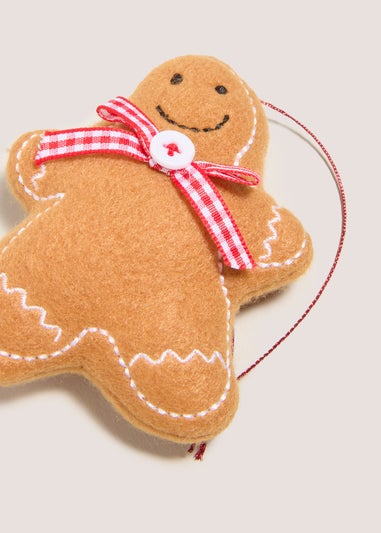 4 Pack Joyful Gingerbread Tree Decoration